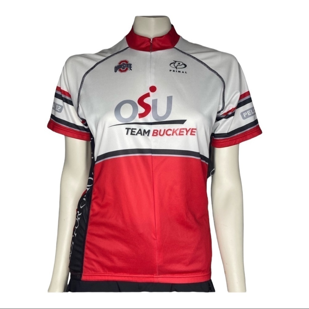 Primal OSU But For Ohio State Pelotonia 12 Bicycle Riding Shirt Sz M
